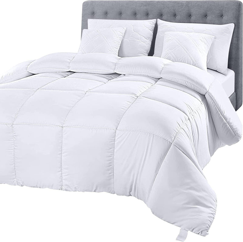 Utopia Bedding Comforter Duvet Insert - Quilted Comforter with Corner Tabs - Box Stitched down Alternative Comforter (Queen, Burgundy/Red) Home & Garden > Linens & Bedding > Bedding > Quilts & Comforters Utopia Bedding White Full 
