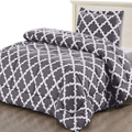 Utopia Bedding Printed Comforter Set (King/Cal King, Grey) with 2 Pillow Shams - Luxurious Brushed Microfiber - Down Alternative Comforter - Soft and Comfortable - Machine Washable Home & Garden > Linens & Bedding > Bedding > Quilts & Comforters Utopia Bedding Gray Twin 