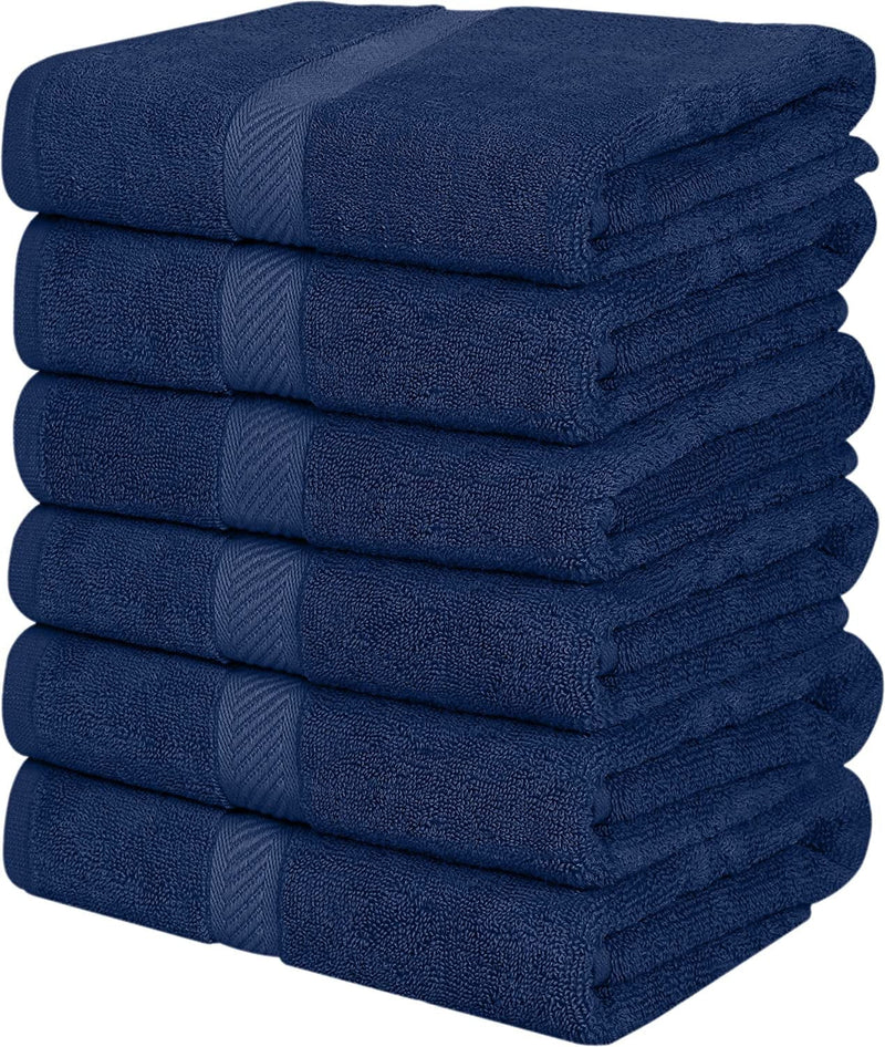Utopia Towels [6 Pack Bath Towel Set, 100% Ring Spun Cotton (24 X 48 Inches) Medium Lightweight and Highly Absorbent Quick Drying Towels, Premium Towels for Hotel, Spa and Bathroom (White) Animals & Pet Supplies > Pet Supplies > Bird Supplies > Bird Cages & Stands Utopia Towels Navy 24 x 48 Inches 