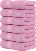 Utopia Towels 6 Piece Luxury Hand Towels Set, (16 X 28 Inches) 100% Ring Spun Cotton, Lightweight and Highly Absorbent 600GSM Towels for Bathroom, Travel, Camp, Hotel, and Spa (Burgundy) Home & Garden > Linens & Bedding > Towels Utopia Towels Pink 6 Pack 