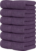 Utopia Towels 6 Piece Luxury Hand Towels Set, (16 X 28 Inches) 100% Ring Spun Cotton, Lightweight and Highly Absorbent 600GSM Towels for Bathroom, Travel, Camp, Hotel, and Spa (Burgundy) Home & Garden > Linens & Bedding > Towels Utopia Towels Plum 6 Pack 