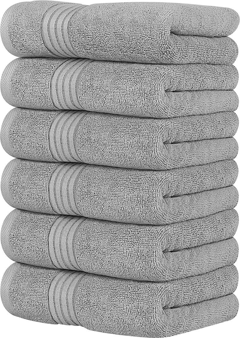 Utopia Towels 6 Piece Luxury Hand Towels Set, (16 X 28 Inches) 100% Ring Spun Cotton, Lightweight and Highly Absorbent 600GSM Towels for Bathroom, Travel, Camp, Hotel, and Spa (Burgundy) Home & Garden > Linens & Bedding > Towels Utopia Towels Cool Grey 6 Pack 