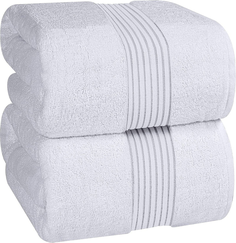 Utopia Towels - Luxurious Jumbo Bath Sheet - 600 GSM 100% Cotton Highly Absorbent and Quick Dry Extra Large Bath Towel - Super Soft Hotel Quality Towel (35 X 70 Inches, Beige) Home & Garden > Linens & Bedding > Towels Utopia Towels White 2 