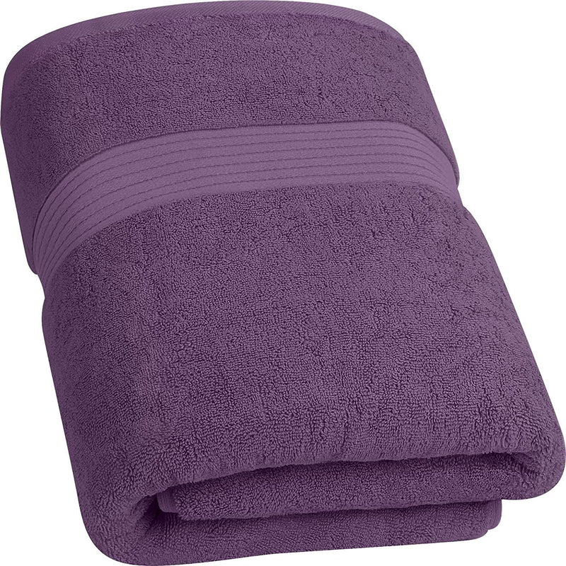 Utopia Towels - Luxurious Jumbo Bath Sheet - 600 GSM 100% Cotton Highly Absorbent and Quick Dry Extra Large Bath Towel - Super Soft Hotel Quality Towel (35 X 70 Inches, Beige) Home & Garden > Linens & Bedding > Towels Utopia Towels Plum 1 