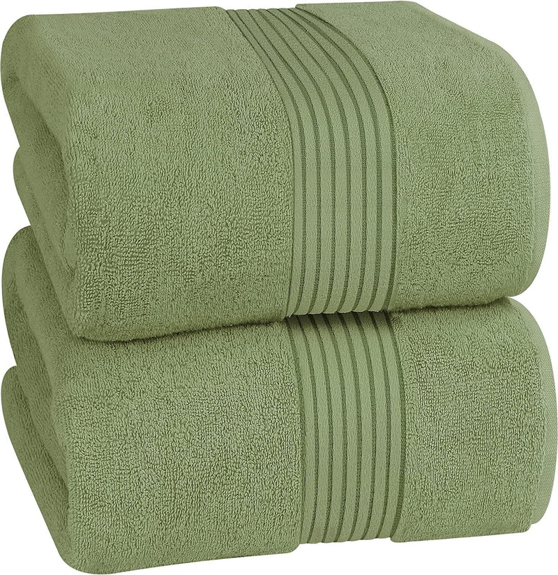 Utopia Towels - Luxurious Jumbo Bath Sheet - 600 GSM 100% Cotton Highly Absorbent and Quick Dry Extra Large Bath Towel - Super Soft Hotel Quality Towel (35 X 70 Inches, Beige) Home & Garden > Linens & Bedding > Towels Utopia Towels Sage Green 2 