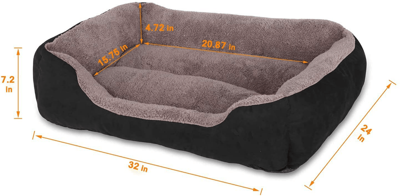 Utotol Dog Beds for Medium Dogs , Washable Pet Sofa Bed Firm Breathable Soft Couch for Small Puppies Cats Sleeping Orthopedic Beds