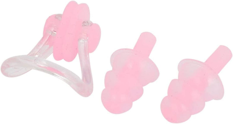 Uxcell Fuchsia Plastic Nose Clip W Silicone Earplugs Set for Swimming Pink Sporting Goods > Outdoor Recreation > Boating & Water Sports > Swimming uxcell   
