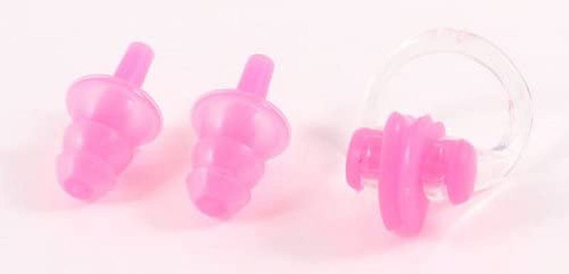 Uxcell Fuchsia Plastic Nose Clip W Silicone Earplugs Set for Swimming Pink Sporting Goods > Outdoor Recreation > Boating & Water Sports > Swimming uxcell   