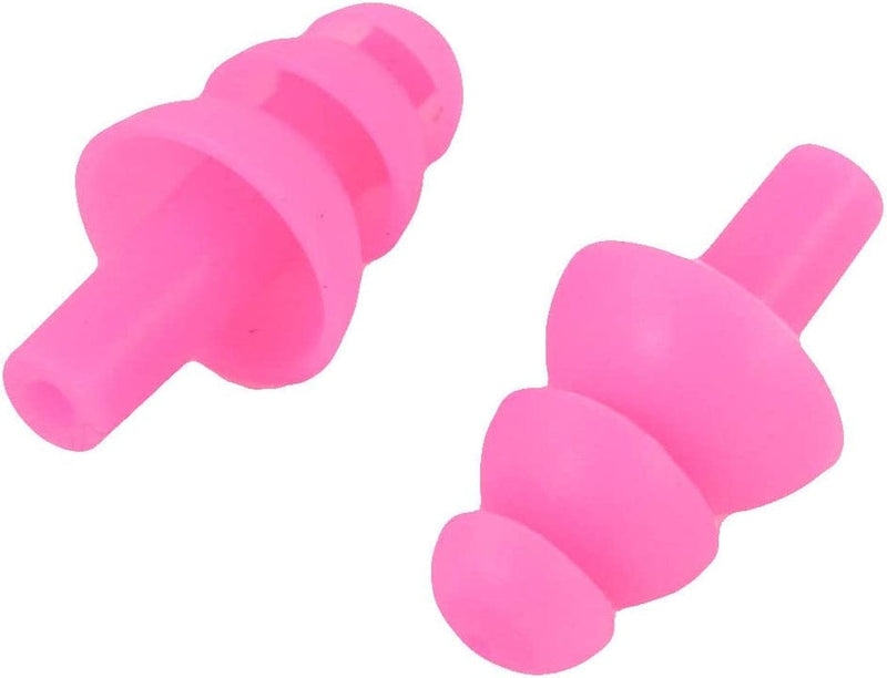 Uxcell Pair Swimming Flexible Silicone Ear Earplugs Pink Sporting Goods > Outdoor Recreation > Boating & Water Sports > Swimming uxcell   