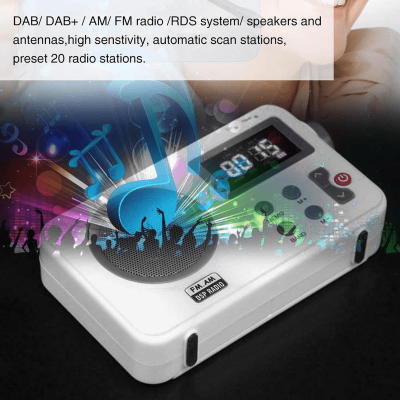 UXELY Radio - Shower Radio Speaker, AM/FM Radio with LCD Display, Portable Stereo Radio with Earphone Port for Home, Beach, Hot Tub, Bathroom Sporting Goods > Outdoor Recreation > Camping & Hiking > Portable Toilets & Showers UXELY   