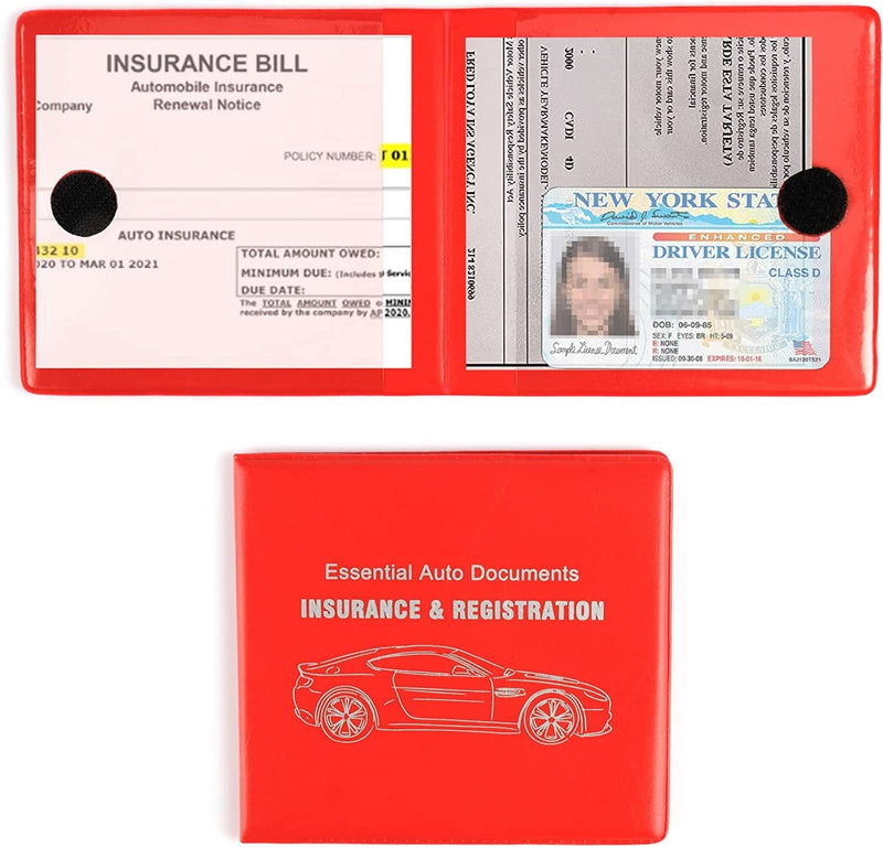UYYE Auto Car Essential,Car Registration and Insurance Card Documents Holder2-Pack,Car Interior Accessories for Car,Truck,Suv and Other Vehicle,Case Wallet for Car Documents Organizer(Black) Sporting Goods > Outdoor Recreation > Winter Sports & Activities MICUB Red  