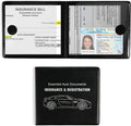 UYYE Auto Car Essential,Car Registration and Insurance Card Documents Holder2-Pack,Car Interior Accessories for Car,Truck,Suv and Other Vehicle,Case Wallet for Car Documents Organizer(Black) Sporting Goods > Outdoor Recreation > Winter Sports & Activities MICUB Black  