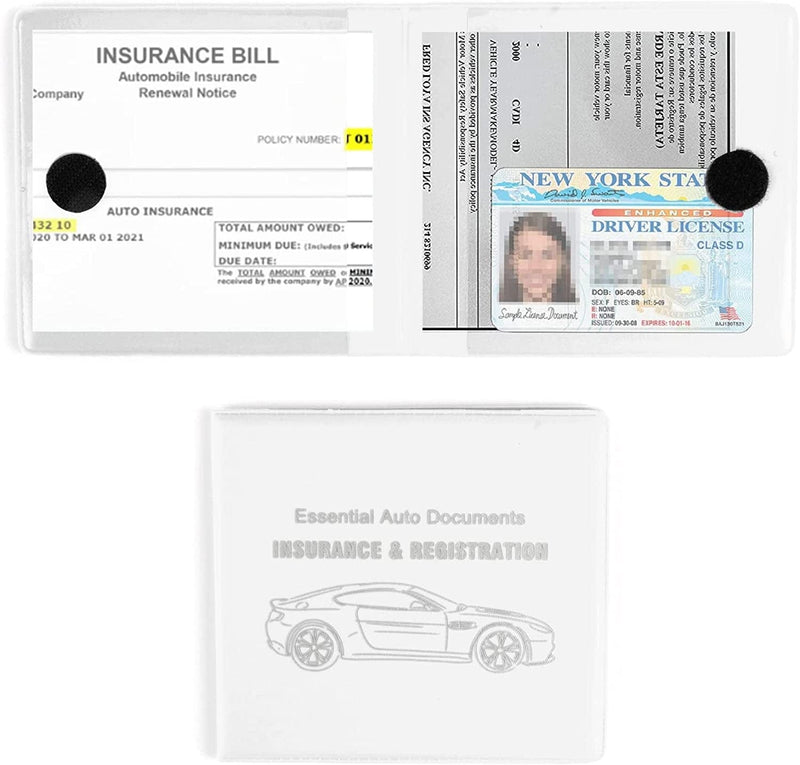 UYYE Auto Car Essential,Car Registration and Insurance Card Documents Holder2-Pack,Car Interior Accessories for Car,Truck,Suv and Other Vehicle,Case Wallet for Car Documents Organizer(Black) Sporting Goods > Outdoor Recreation > Winter Sports & Activities MICUB White  