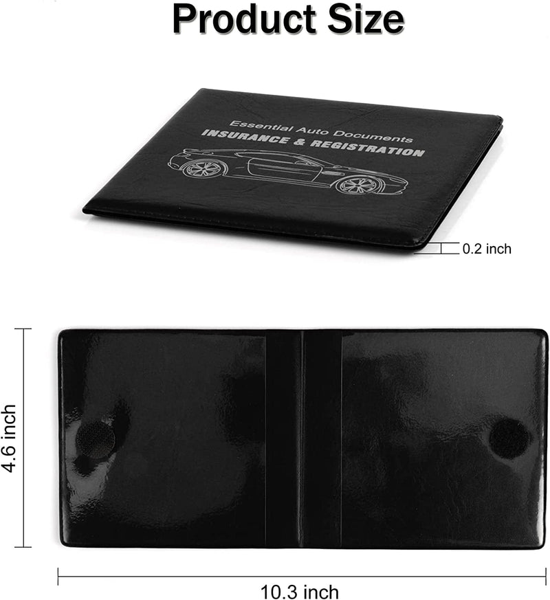 UYYE Auto Car Essential,Car Registration and Insurance Card Documents Holder2-Pack,Car Interior Accessories for Car,Truck,Suv and Other Vehicle,Case Wallet for Car Documents Organizer(Black) Sporting Goods > Outdoor Recreation > Winter Sports & Activities MICUB   