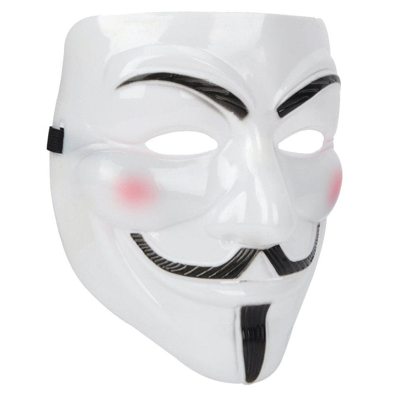 V for Vendetta Anonymous Guy Fawkes Plastic Mask Apparel & Accessories > Costumes & Accessories > Masks Reindear White  