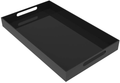 Vale Arbor Black Serving Tray - 12"x 20" Large Acrylic Tray for Coffee Table, Breakfast, Tea, Food, Butler - Decorative Display, Countertop, Kitchen, Vanity Serve Tray with Handles Home & Garden > Decor > Decorative Trays Vale Arbor Black 20" x 12" 