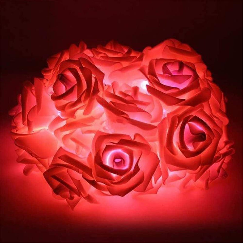 Valentine Decorations String Lights, 20 Led Rose Light Battery Powered for Wedding, Friends Party, Valentine'S Day Indoor&Outdoor Romantic Decoration Home & Garden > Decor > Seasonal & Holiday Decorations WE0173   