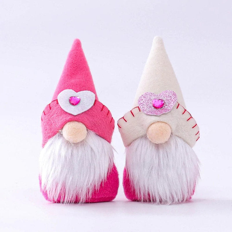 Valentine Gnomes, Valentines Day Decoration for the Home Valentines Day Gnomes, Plush Valentine Gnomes Decor Handmake Scandinavian Folklore Home Household Ornaments Tomte for Gift, 2Pcs Home & Garden > Decor > Seasonal & Holiday Decorations DGHM01072216 Red & White  