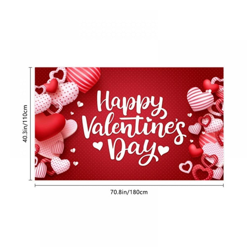 Valentine'S Day Decorations Banners Porch Signs Hanging Love Ribbons Wall Decor Party Supplies Home & Garden > Decor > Seasonal & Holiday Decorations Slopehill   