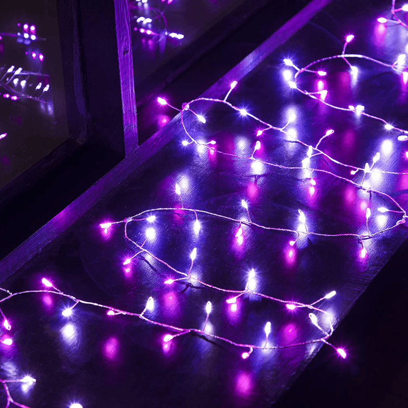 Valentine’S Day Firecracker String Lights, Remote Control 9.8Ft 120 LED Pink and White String Lights Battery Operated for St. Valentines Wedding Indoor Outdoor Bedroom Garden Party Decoration