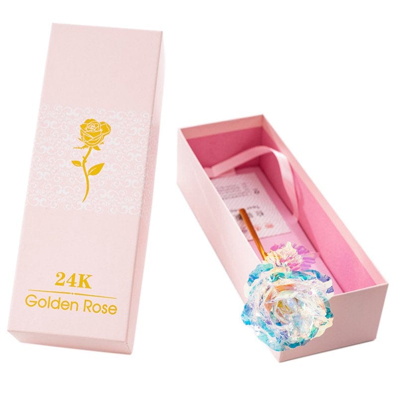 Valentine'S Day Gift Rose Pink Box Packaging with Vibration Light with Base for Girl Friend Home & Garden > Decor > Seasonal & Holiday Decorations ODIANTRD   