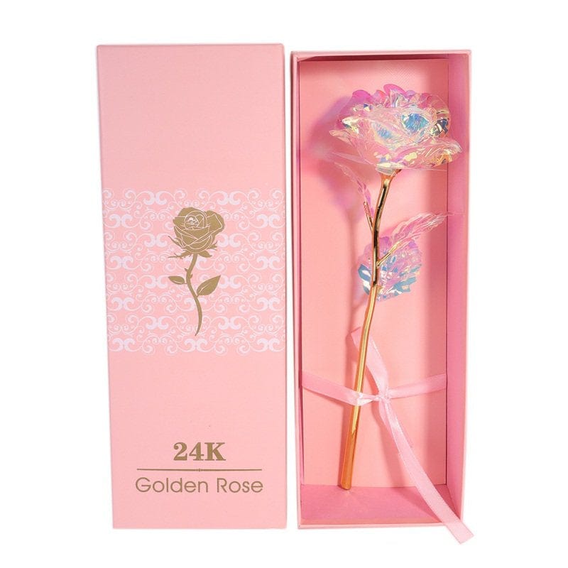 Valentine'S Day Gift Rose Pink Box Packaging with Vibration Light with Base for Girl Friend Home & Garden > Decor > Seasonal & Holiday Decorations ODIANTRD   