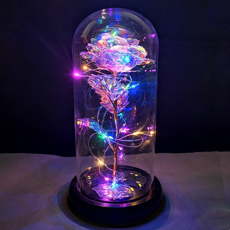 Valentine'S Day Gifts,Crystal Roses,Roses with LED Lights,Valentine'S Day,Mother'S Day,Anniversaries and Girlfriends Birthdays,Unique Romantic Gifts for Women and Children Home & Garden > Decor > Seasonal & Holiday Decorations Sun Color - colored lights  