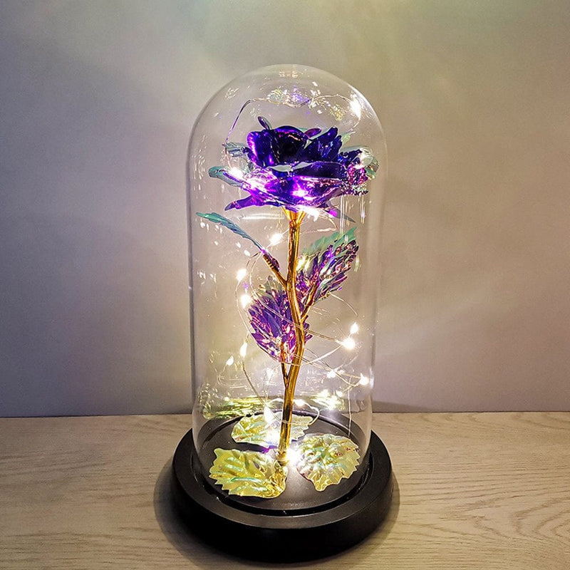 Valentine'S Day Gifts,Crystal Roses,Roses with LED Lights,Valentine'S Day,Mother'S Day,Anniversaries and Girlfriends Birthdays,Unique Romantic Gifts for Women and Children Home & Garden > Decor > Seasonal & Holiday Decorations Sun Purple - warm light  