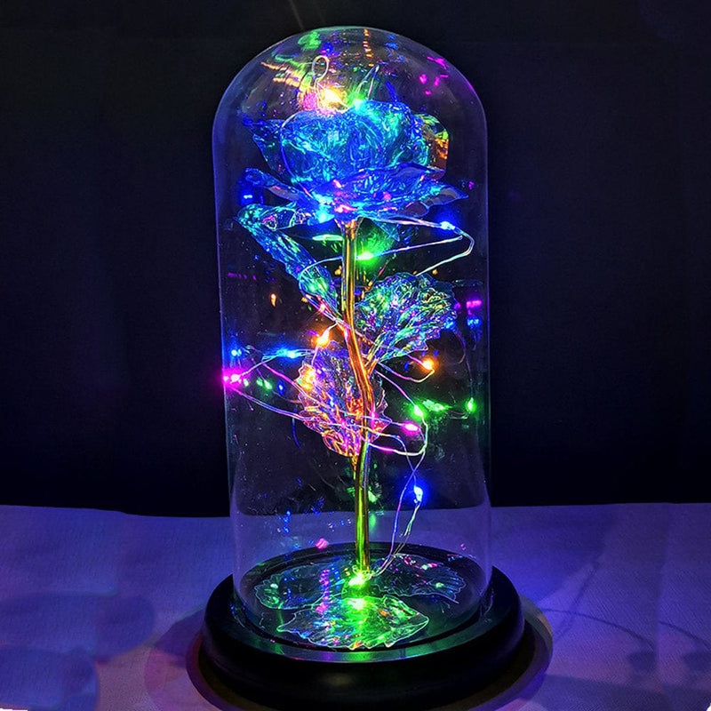 Valentine'S Day Gifts,Crystal Roses,Roses with LED Lights,Valentine'S Day,Mother'S Day,Anniversaries and Girlfriends Birthdays,Unique Romantic Gifts for Women and Children Home & Garden > Decor > Seasonal & Holiday Decorations Sun blue-colored lights  