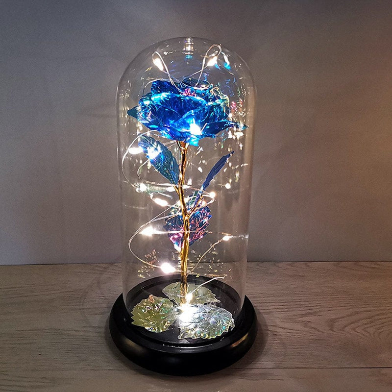 Valentine'S Day Gifts,Crystal Roses,Roses with LED Lights,Valentine'S Day,Mother'S Day,Anniversaries and Girlfriends Birthdays,Unique Romantic Gifts for Women and Children Home & Garden > Decor > Seasonal & Holiday Decorations Sun blue - warm light  