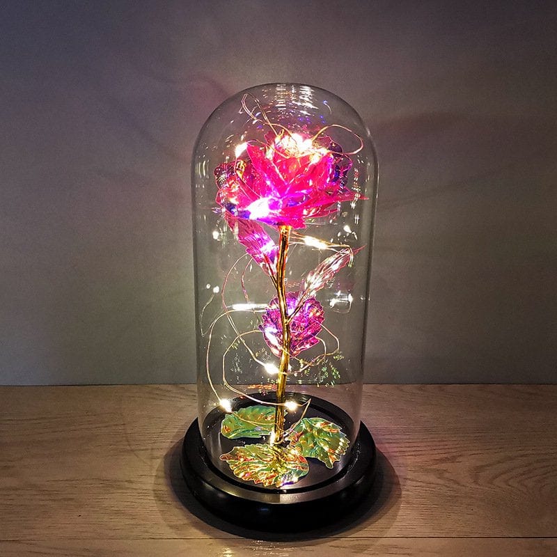 Valentine'S Day Gifts,Crystal Roses,Roses with LED Lights,Valentine'S Day,Mother'S Day,Anniversaries and Girlfriends Birthdays,Unique Romantic Gifts for Women and Children Home & Garden > Decor > Seasonal & Holiday Decorations Sun pink - warm light  