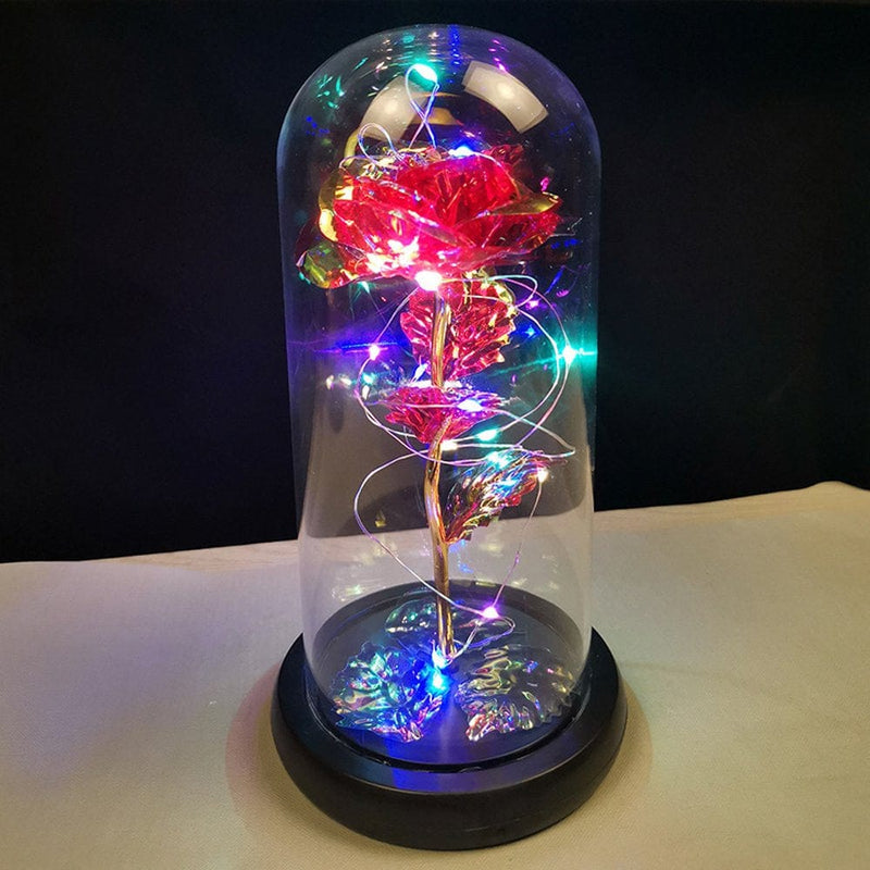 Valentine'S Day Gifts,Crystal Roses,Roses with LED Lights,Valentine'S Day,Mother'S Day,Anniversaries and Girlfriends Birthdays,Unique Romantic Gifts for Women and Children Home & Garden > Decor > Seasonal & Holiday Decorations Sun red-colored lights  