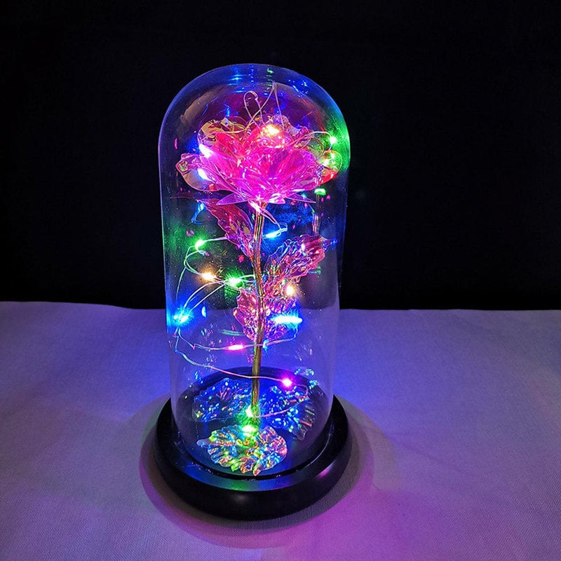 Valentine'S Day Gifts,Crystal Roses,Roses with LED Lights,Valentine'S Day,Mother'S Day,Anniversaries and Girlfriends Birthdays,Unique Romantic Gifts for Women and Children Home & Garden > Decor > Seasonal & Holiday Decorations Sun pink -colored lights  