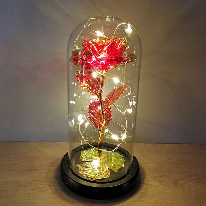 Valentine'S Day Gifts,Crystal Roses,Roses with LED Lights,Valentine'S Day,Mother'S Day,Anniversaries and Girlfriends Birthdays,Unique Romantic Gifts for Women and Children Home & Garden > Decor > Seasonal & Holiday Decorations Sun red - warm light  