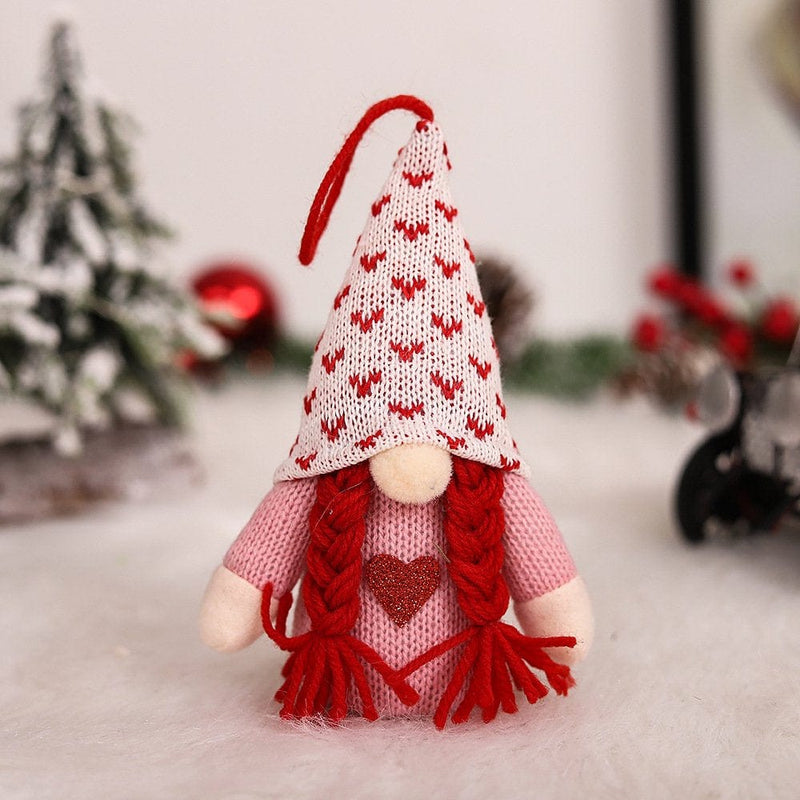 Valentine'S Day Glowing Dwarf Doll LED Light Faceless Love Scandinavian Gnome Plush Doll for Holiday Room Table Desktop Office Home Decor Tabletop Figurines Valentine'S Day Gift Home & Garden > Decor > Seasonal & Holiday Decorations ChuHe Style B  