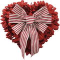 Valentine'S Day Heart Shape Wreath Garland Decorations Hanging Pendant Valentines Artificial Garland Pendant for Front Door Wall Window Party Wedding Décor (19.6 Inches, B) Home & Garden > Decor > Seasonal & Holiday Decorations shleyqin A 19.6 inches 