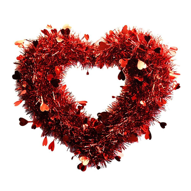 Valentine'S Day Love Heart Shape Garland Wall Hanging Decoration Party Pendant Home & Garden > Decor > Seasonal & Holiday Decorations Mnycxen One Size A 