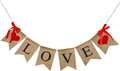 Valentines Day Burlap Banner, Valentine Day Décor for Home, Be Mine Hanging Banner & 28 Pcs Felt Heart Garland Banner Decor for Mantle Fireplace Wall, Decorations Pre-Assembled - No DIY Required Arts & Entertainment > Party & Celebration > Party Supplies CNVOILA Black Love Banner Burlap  
