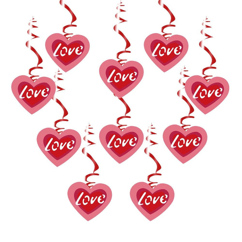 Valentines Day Decor Valentine'S Day Decoration Love Heart Hanging String Wall Decoration Love Heart Home & Garden > Decor > Seasonal & Holiday Decorations ForestYashe   