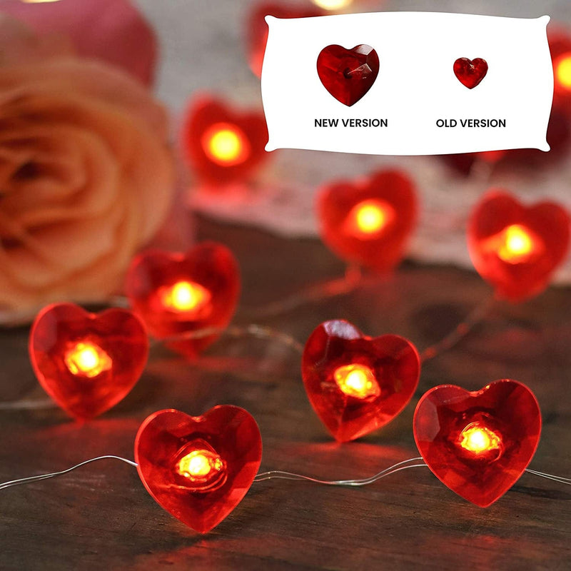 Valentines Day Decorative Lights Twinkle String of Hearts, 10Ft 30 Leds USB Operated with Remote for Wedding Engagement Table Scatter Valentine’S Day Gift Décor Christmas Party Suppliers Home & Garden > Lighting > Light Ropes & Strings JASHIKA   