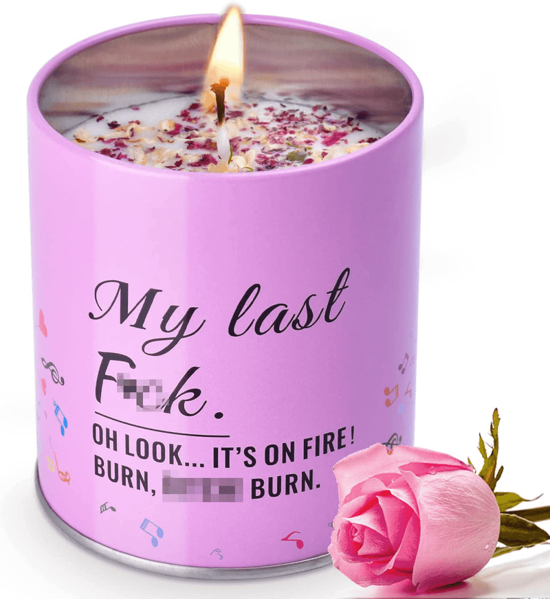 Valentines Day Gifts for Her Him Rosed Scented Candle Bday Anniversary BFF Gifts My Last Candle Funny Gifts for Her Gifts for Women
