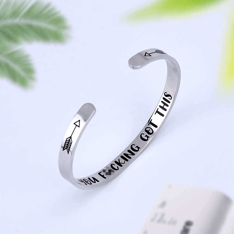 Valentines Day Gifts for Her Mom Women,Inspirational Charm Bracelets for Women,Birthday Christmas Gifts for Teenage Girls, Engagement Cuff Bangle Stocking Stuffers Gifts for Her Best Friend Sister Girlfriend