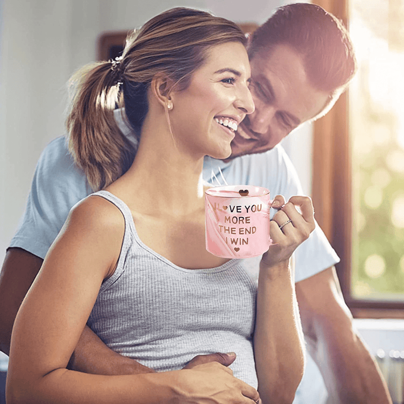 Valentines Day Gifts for Her Women Girlfriend Wife, 12 Oz Novelty Coffee Mug for Women Mom, Christmas Birthday Anniversary New Year Mug Gift for Her Couples Boyfriend Husband Funny Valentines Presents Home & Garden > Kitchen & Dining > Tableware > Drinkware Likeny   