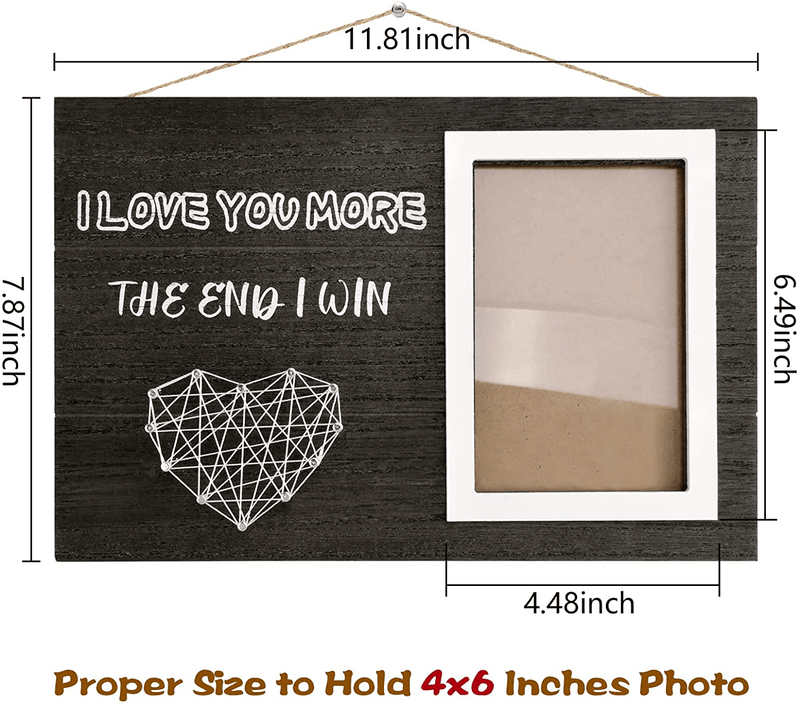 Valentines Day Gifts for Him Her Boyfriend and Girlfriend Couples Romantic Picture Frame Wedding Gifts for Wife Husband, Love Frame Photo Holder for Valentines Day Anniversary Engagement Birthday Home & Garden > Decor > Picture Frames TGOOD   