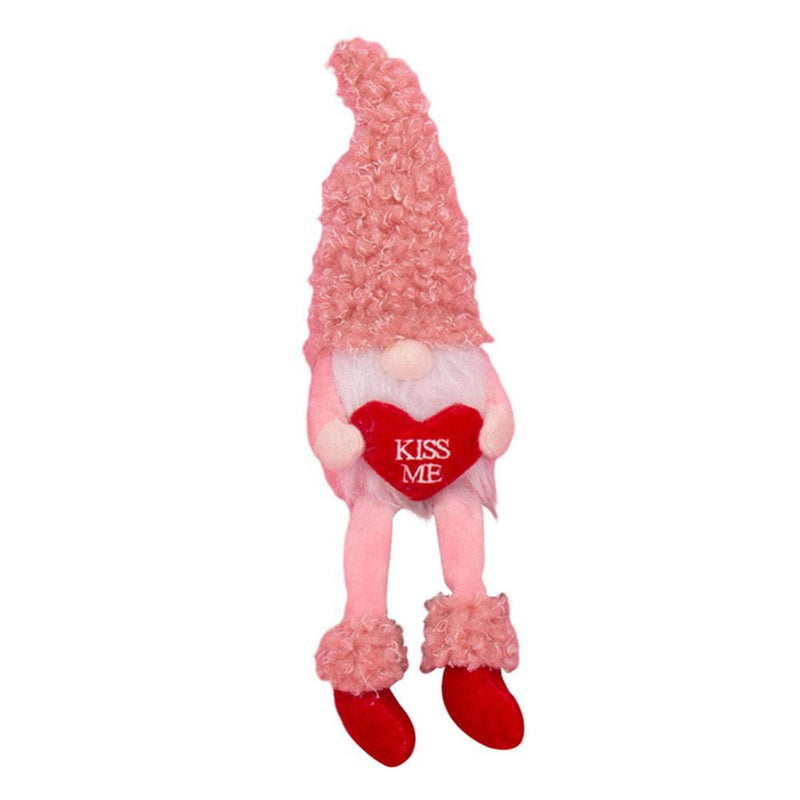 Valentines Day Gnome,Valentines Day Long Legs Gnome Plush Doll Decorations,Valentine'S Present Home Decor Home & Garden > Decor > Seasonal & Holiday Decorations The Hillman Group 3.94" x 1.57" x 7.87" C1 