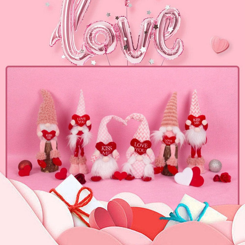 Valentines Day Gnome,Valentines Day Long Legs Gnome Plush Doll Decorations,Valentine'S Present Home Decor Home & Garden > Decor > Seasonal & Holiday Decorations The Hillman Group   