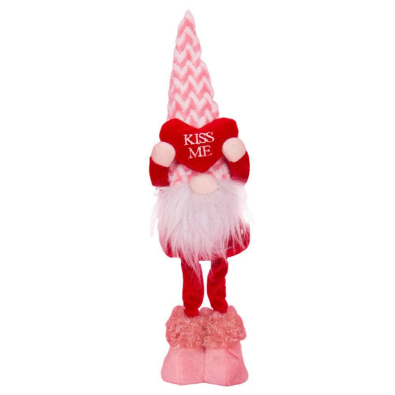 Valentines Day Gnome,Valentines Day Long Legs Gnome Plush Doll Decorations,Valentine'S Present Home Decor