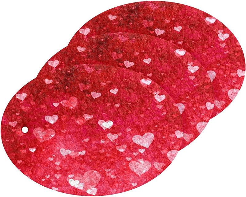 Valentines Day Hearts Kitchen Sponges Love Cleaning Dish Sponges Non-Scratch Natural Scrubber Sponge for Kitchen Bathroom Cars, Pack of 3 Home & Garden > Household Supplies > Household Cleaning Supplies Eionryn   