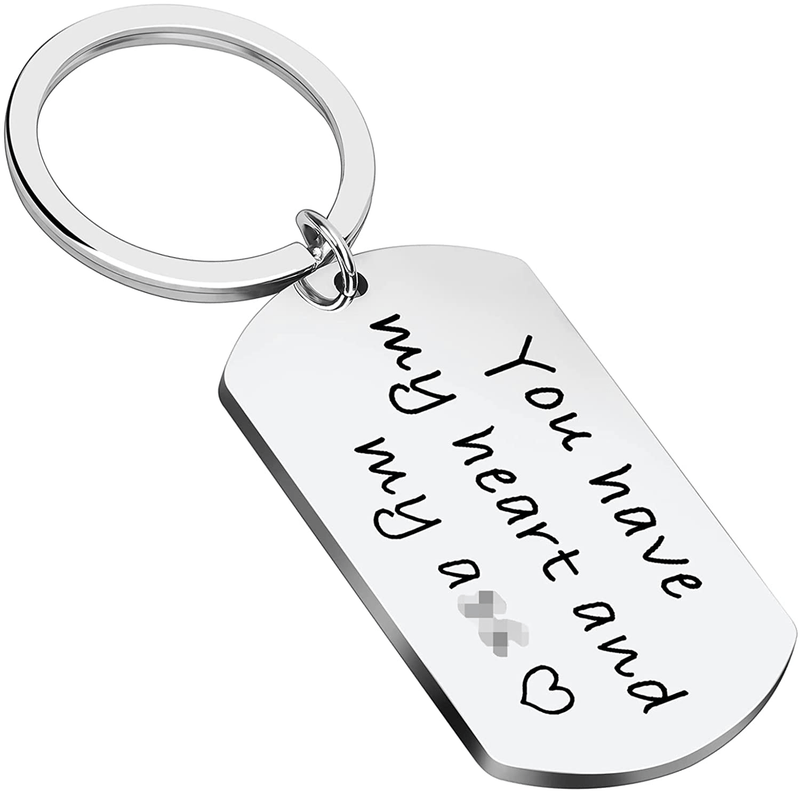 Valentines Day Keychain Gifts for Husband Boyfriend from Girlfriend Wife, Funny Keychain Gifts for Valentines Day Wedding Anniversary Birthday, Couple Pendent Keyring Gifts for Women Men Her Him Home & Garden > Decor > Seasonal & Holiday Decorations Donse   