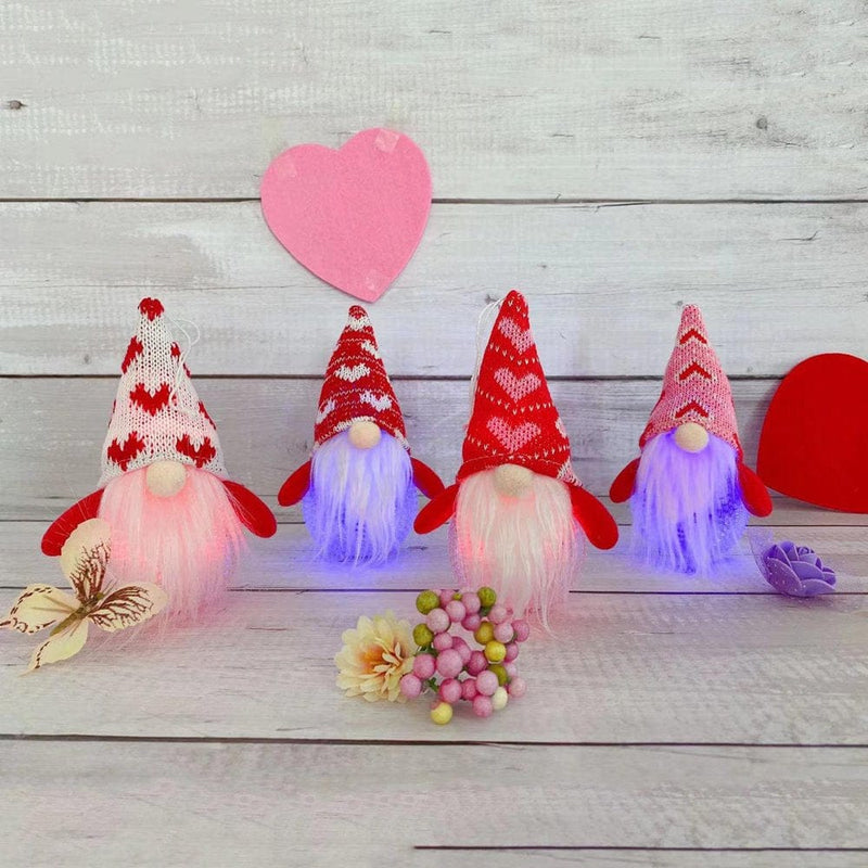 Valentines Decor Gifts Valentine'S Day Gnomes Plush Decor Witch Scandinavian Tomte Nisse Swedish Table Decor Home & Garden > Decor > Seasonal & Holiday Decorations TANGNADE   